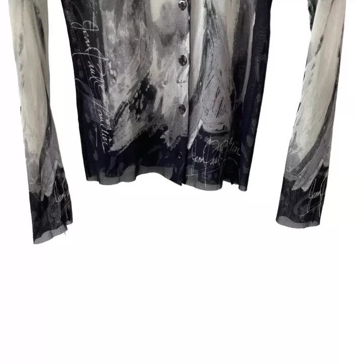 Jean Paul Gaultier Jean Paul Gaultier 1990s portrait mesh cardigan Size US M / EU 48-50 / 2 - 3 Thumbnail