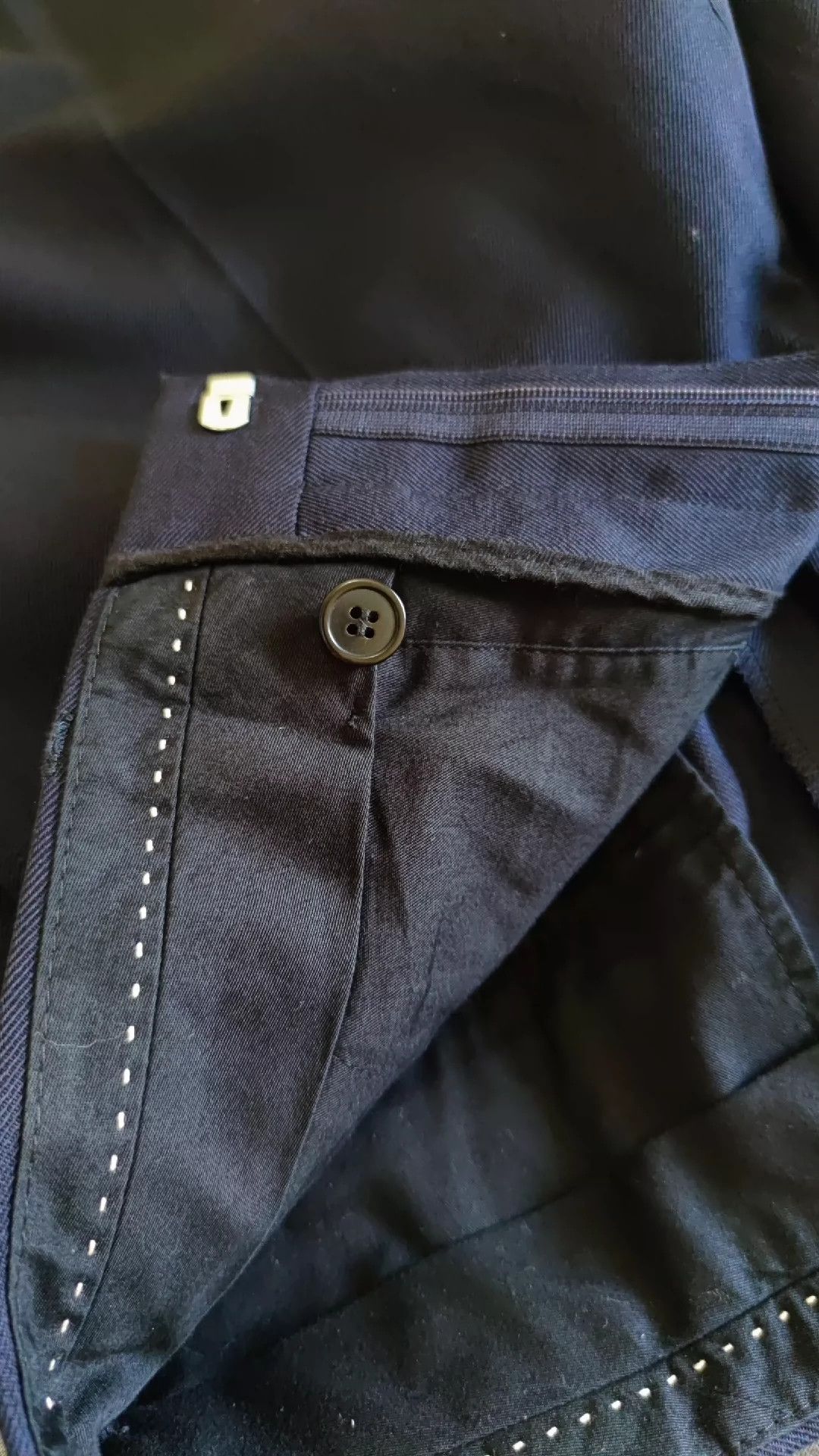 Dries Van Noten Dries van noten Men's dark blue wide trousers Size US 32 / EU 48 - 5 Thumbnail