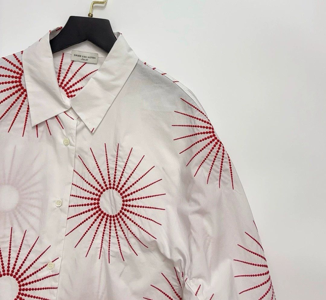 Dries Van Noten Dries van noten Summer Sunflower Embroidered Cotton Long Sleeve Size US S / EU 44-46 / 1 - 4 Thumbnail