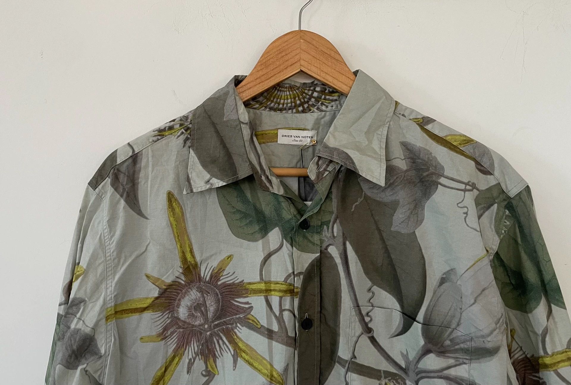 Dries Van Noten Dries van noten Men's Plant Printed Shirt Size US L / EU 52-54 / 3 - 3 Thumbnail