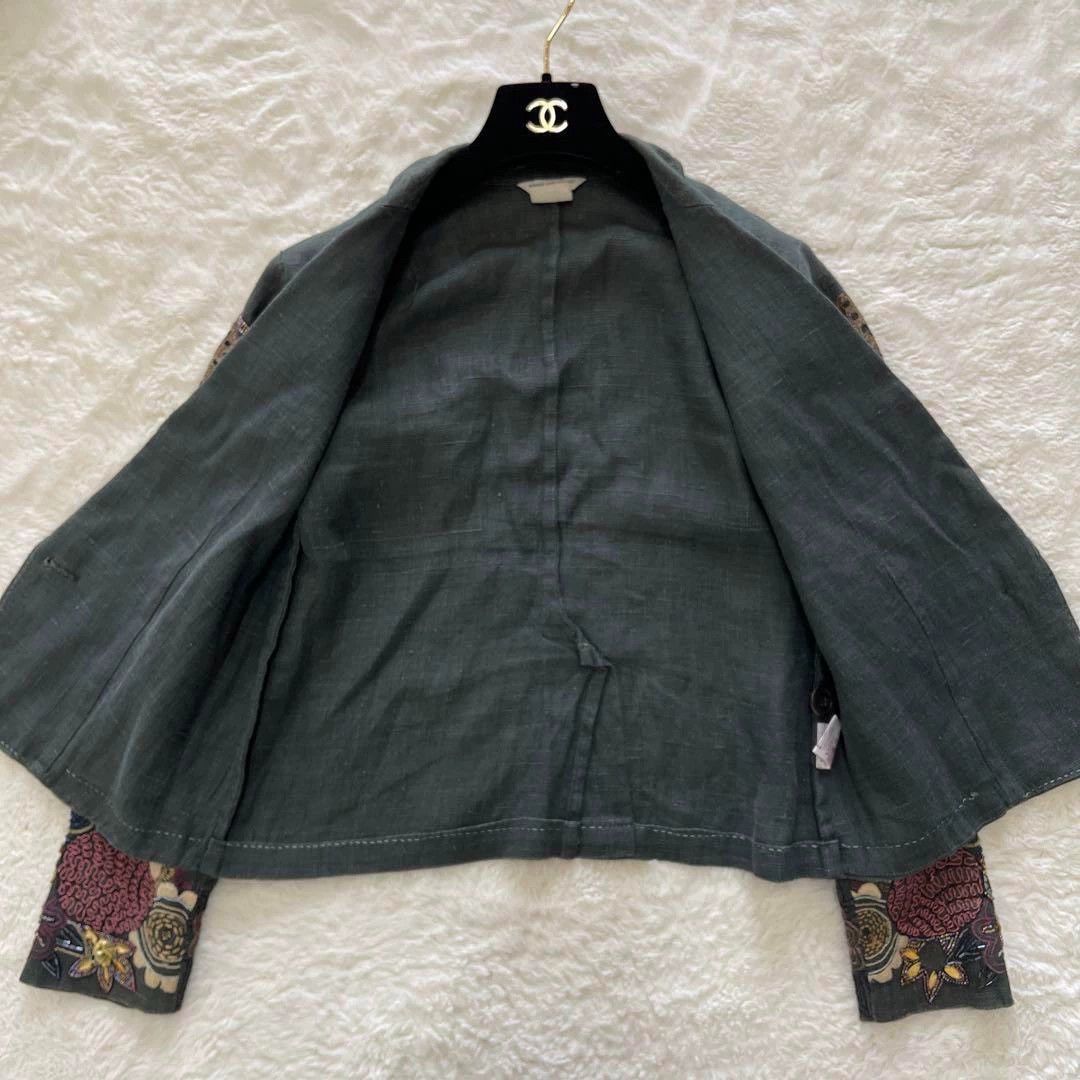 Dries Van Noten Dries van noten Embroidered linen coat Size US S / EU 44-46 / 1 - 7 Thumbnail