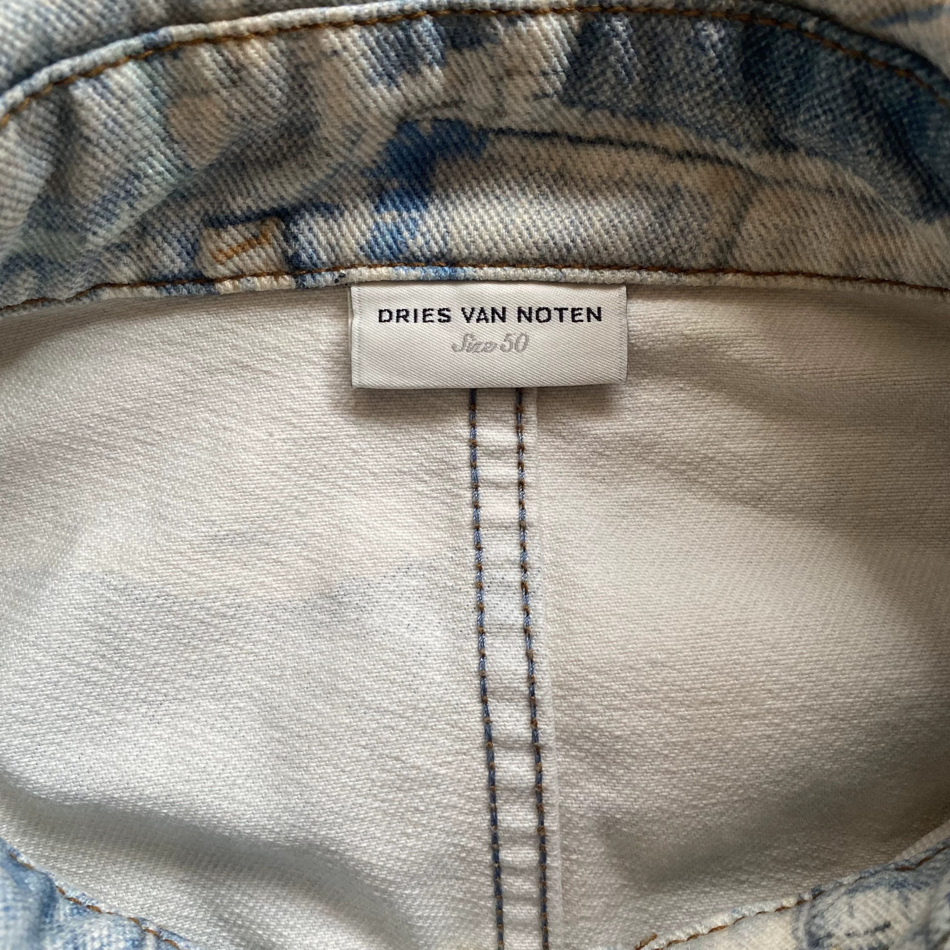 Dries Van Noten Dries van noten Patch printed denim jacket Size US L / EU 52-54 / 3 - 4 Thumbnail