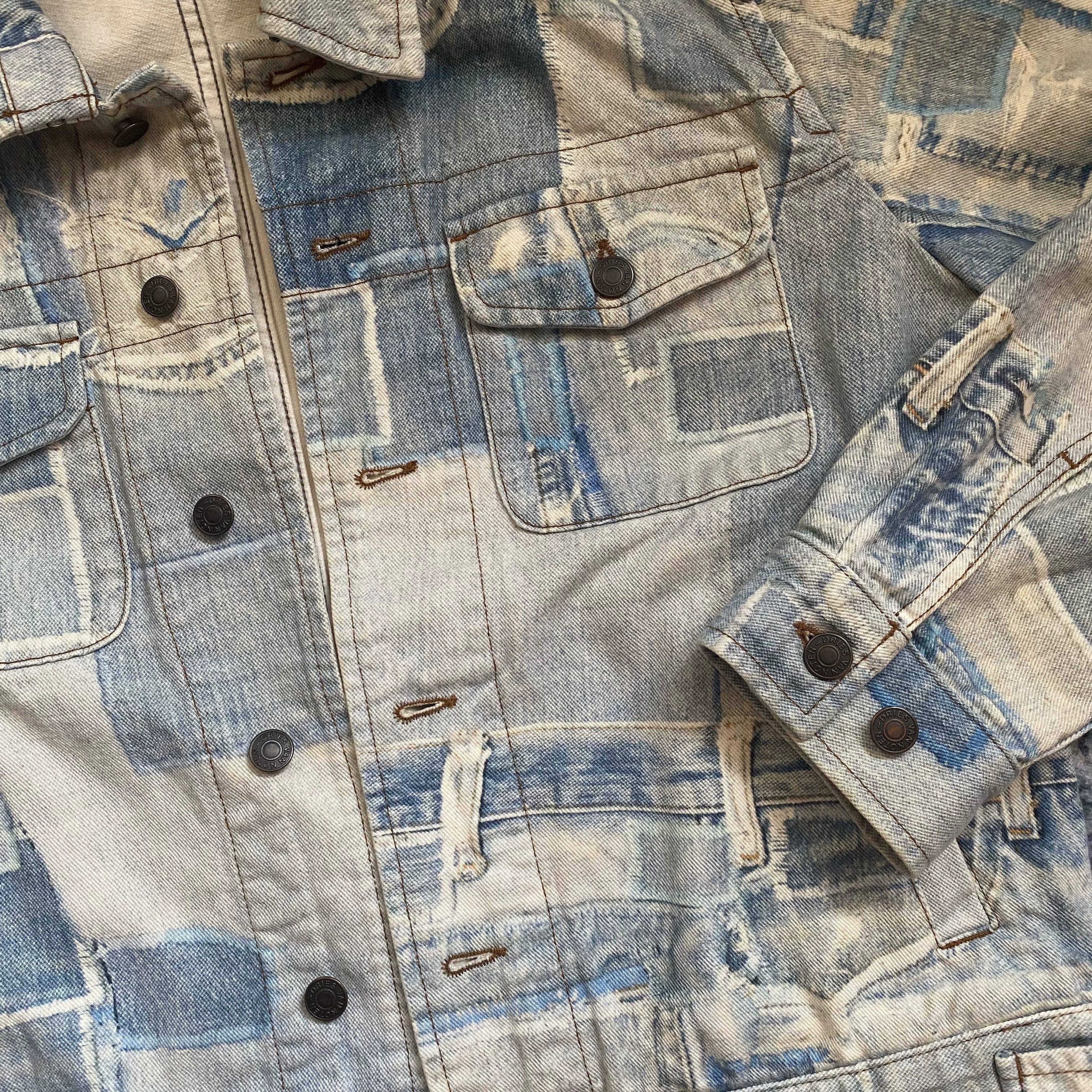 Dries Van Noten Dries van noten Patch printed denim jacket Size US L / EU 52-54 / 3 - 3 Thumbnail