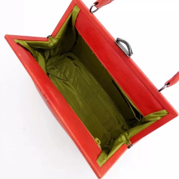 Jean Paul Gaultier Jean Paul Gaultier Red rose leather handbag Size ONE SIZE - 3 Thumbnail