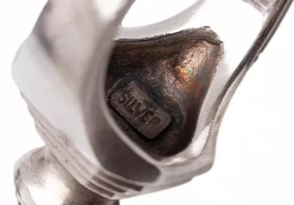 Jean Paul Gaultier Jean Paul Gaultier Purple stone decoration 925 silver ring Size ONE SIZE - 7 Thumbnail