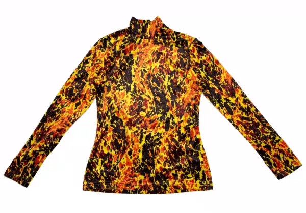 Jean Paul Gaultier Jean Paul Gaultier Jet printed velvet top Size US M / EU 48-50 / 2 - 2 Thumbnail