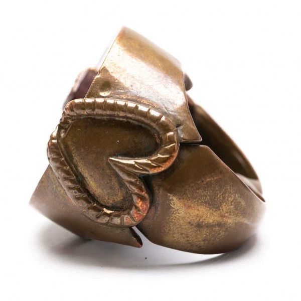 Jean Paul Gaultier Jean Paul Gaultier Bronze double finger love ring Size ONE SIZE - 4 Thumbnail