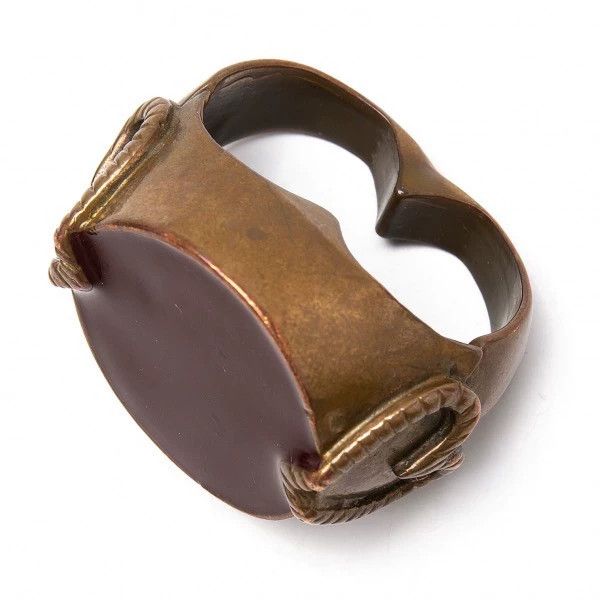Jean Paul Gaultier Jean Paul Gaultier Bronze double finger love ring Size ONE SIZE - 2 Thumbnail