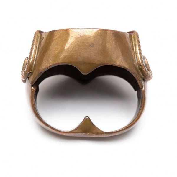 Jean Paul Gaultier Jean Paul Gaultier Bronze double finger love ring Size ONE SIZE - 6 Thumbnail