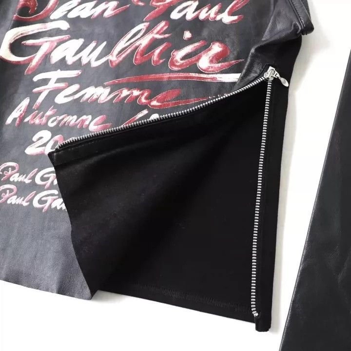Jean Paul Gaultier Jean Paul Gaultier Calfskin chain leather clothing Size US M / EU 48-50 / 2 - 2 Thumbnail