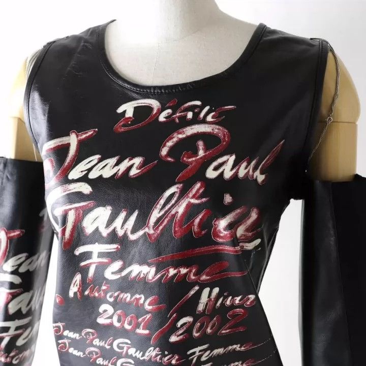 Jean Paul Gaultier Jean Paul Gaultier Calfskin chain leather clothing Size US M / EU 48-50 / 2 - 8 Thumbnail