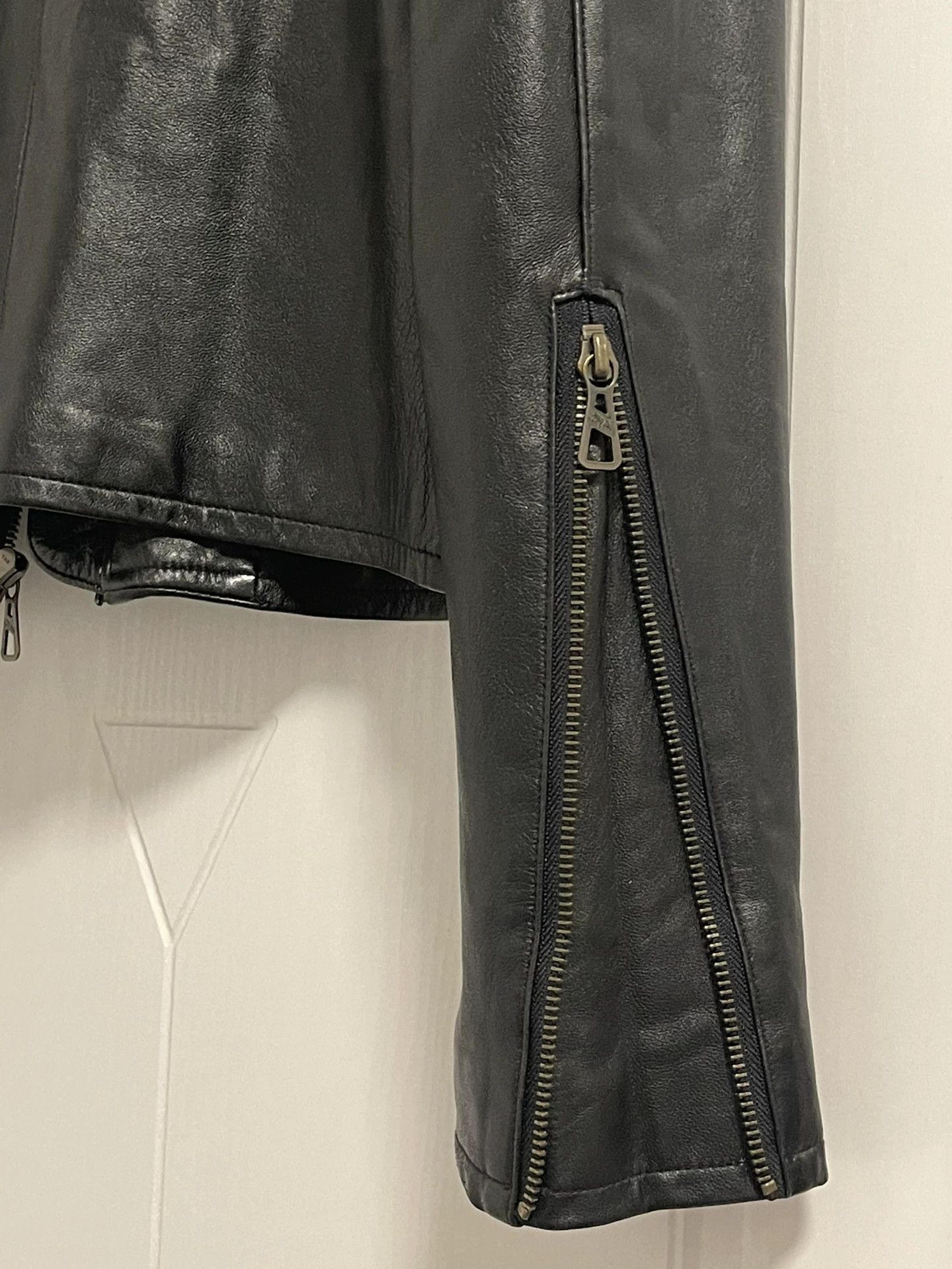 Jean Paul Gaultier Jean Paul Gaultier Cross zipper motorcycle leather jacket Size US M / EU 48-50 / 2 - 5 Thumbnail