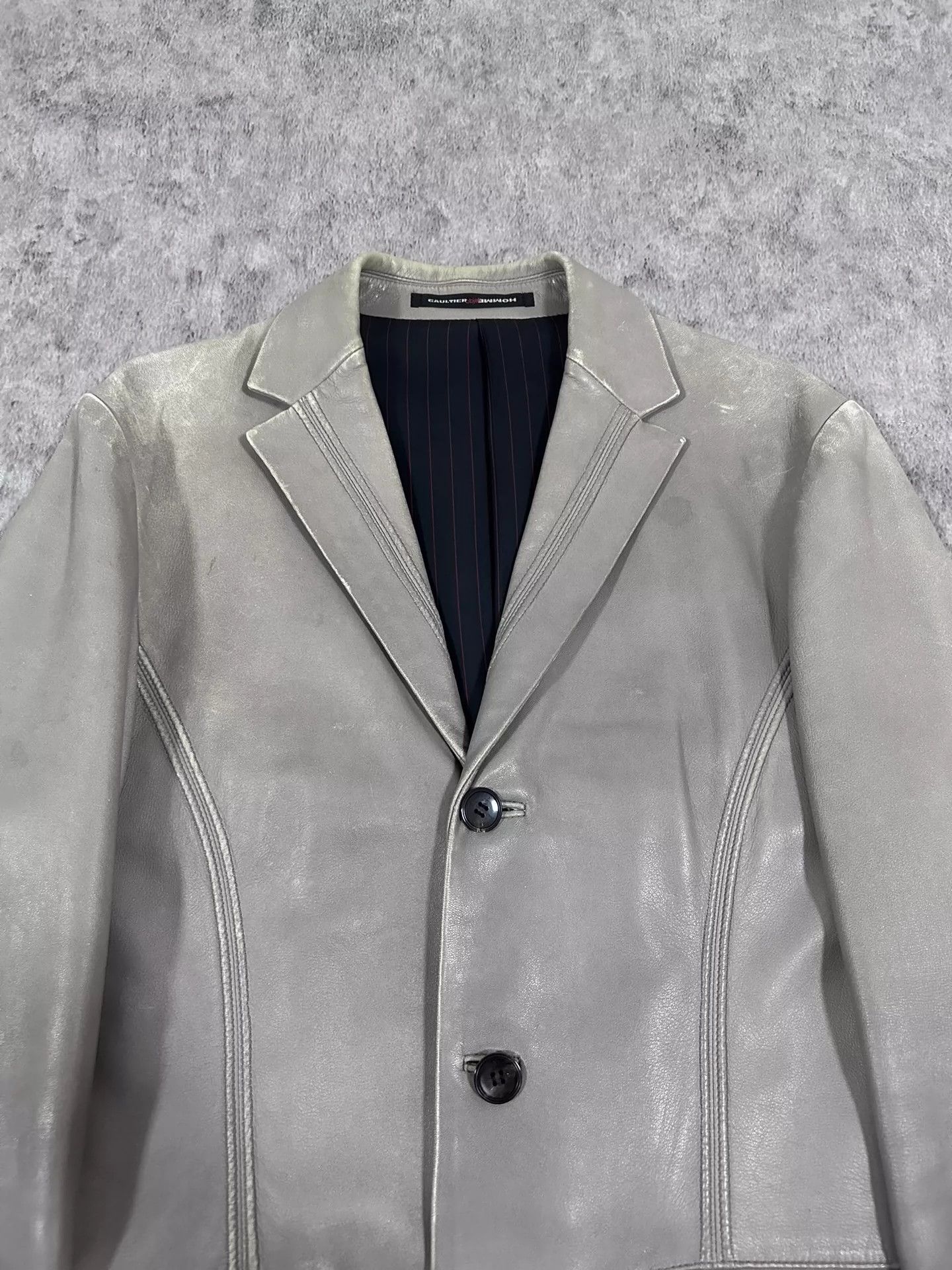Jean Paul Gaultier Jean Paul Gaultier Flat lapel leather suit Size US S / EU 44-46 / 1 - 3 Thumbnail