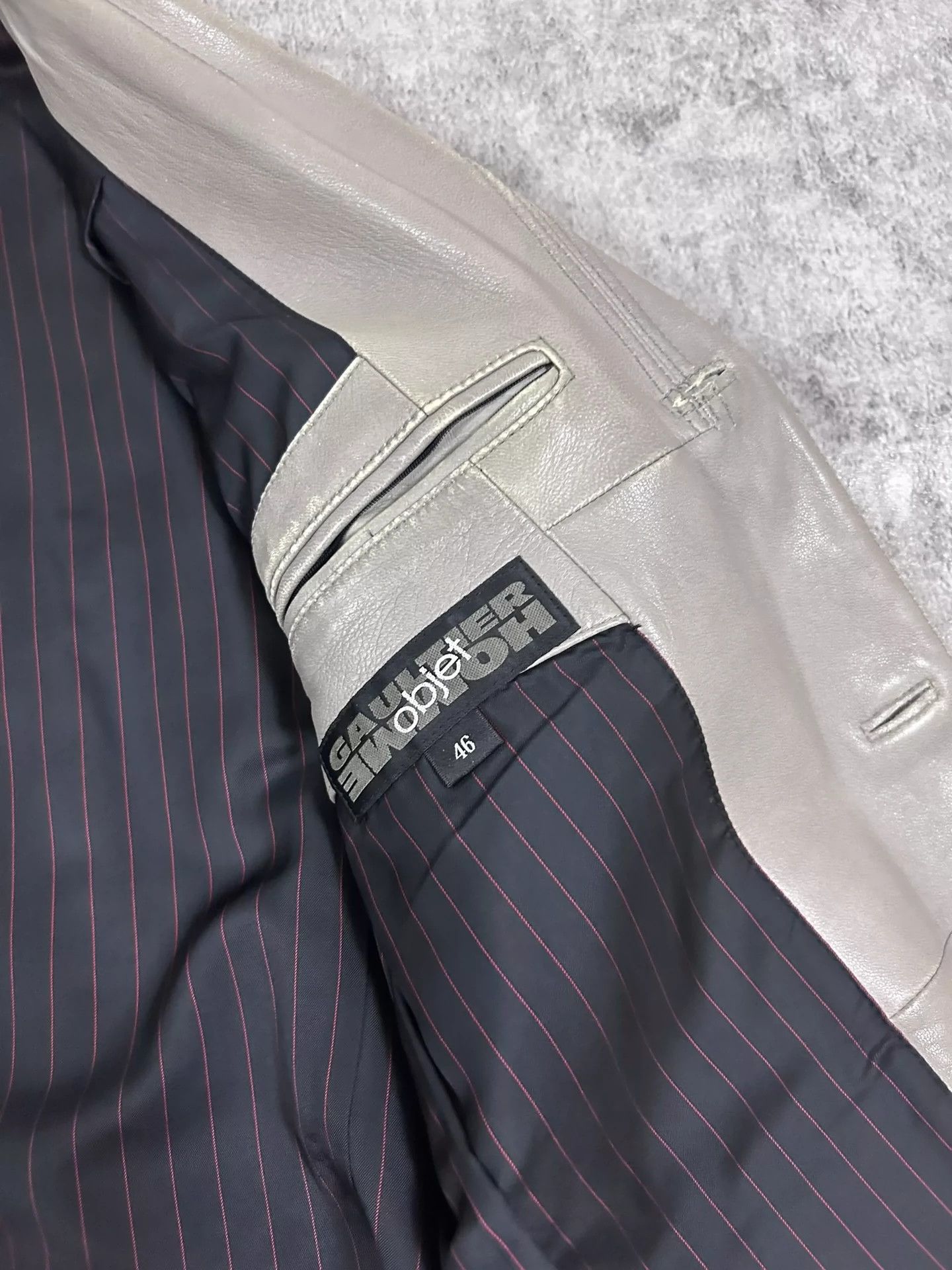 Jean Paul Gaultier Jean Paul Gaultier Flat lapel leather suit Size US S / EU 44-46 / 1 - 9 Thumbnail