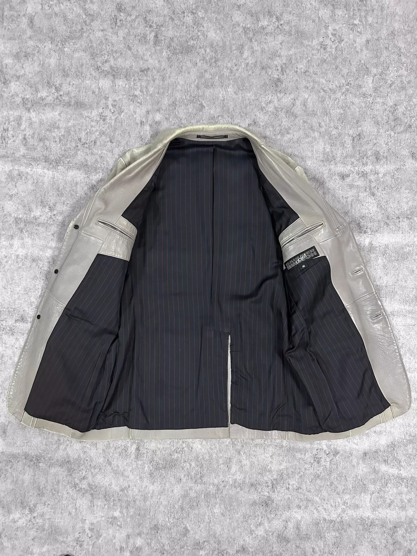 Jean Paul Gaultier Jean Paul Gaultier Flat lapel leather suit Size US S / EU 44-46 / 1 - 6 Thumbnail
