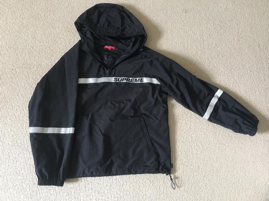 Supreme Reflective Taping Hooded Pullover | Grailed