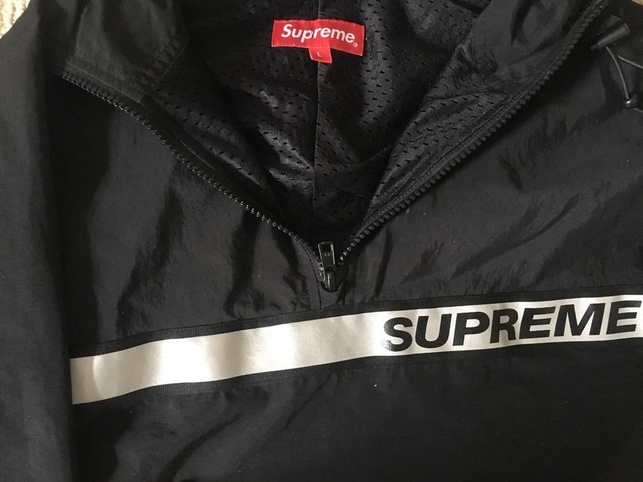 Supreme Reflective Taping Hooded Pullover | Grailed