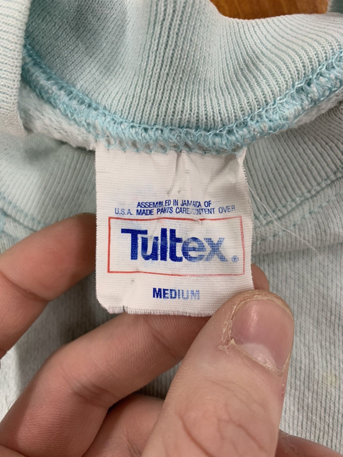 Vintage Vintage Crewneck 1980s Tultex Baby Blue Crewneck Size US S / EU 44-46 / 1 - 5 Thumbnail