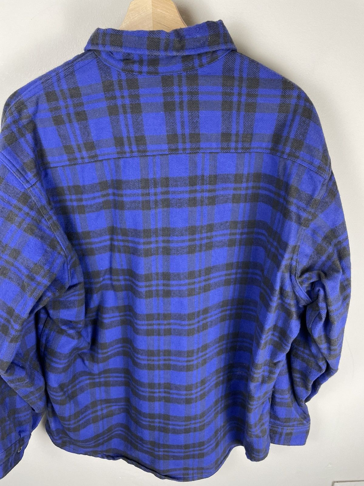 Vintage Vintage Blue/Black Plaid Shirt Size US XL / EU 56 / 4 - 3 Thumbnail