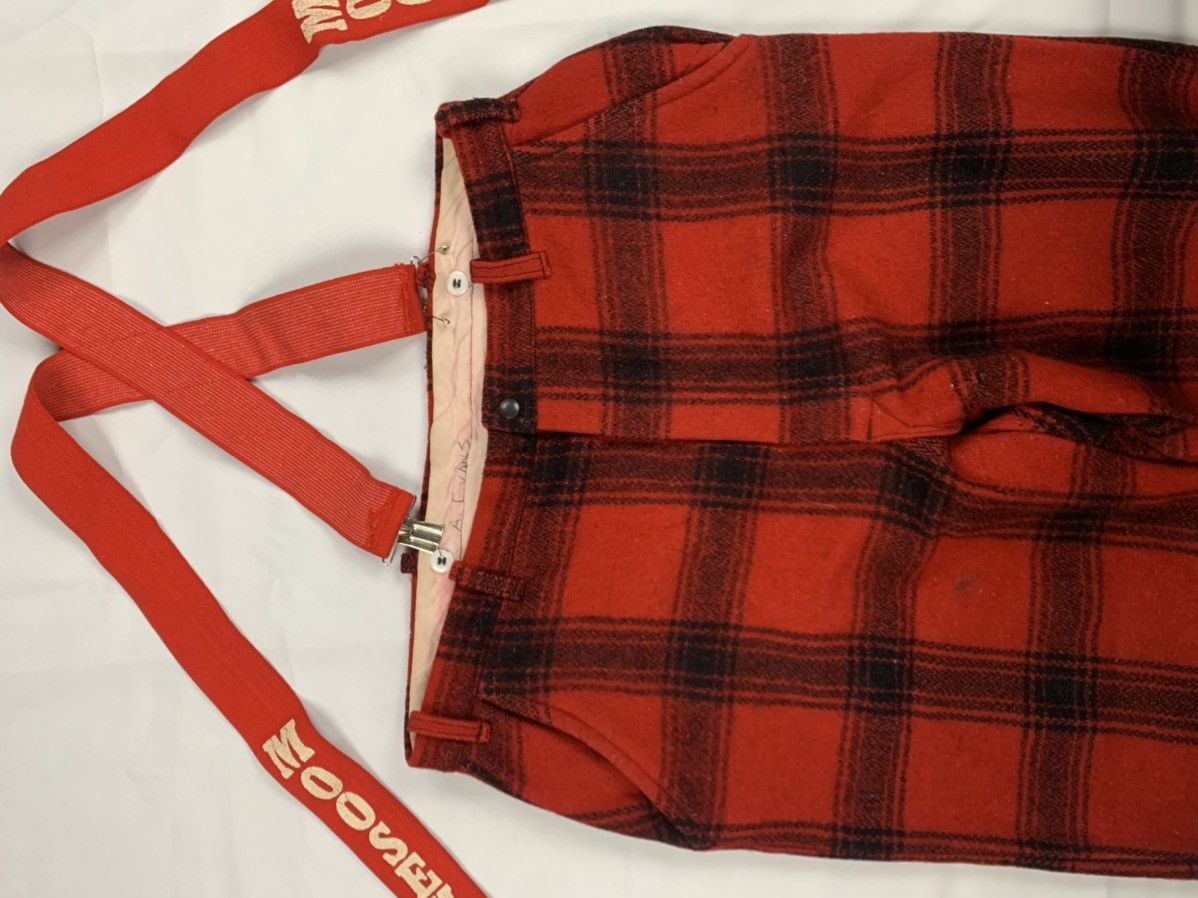 Jean × Vintage Vintage Punk Plaid Suspender Wool Pants 38x30 Size US 38 / EU 54 - 5 Thumbnail