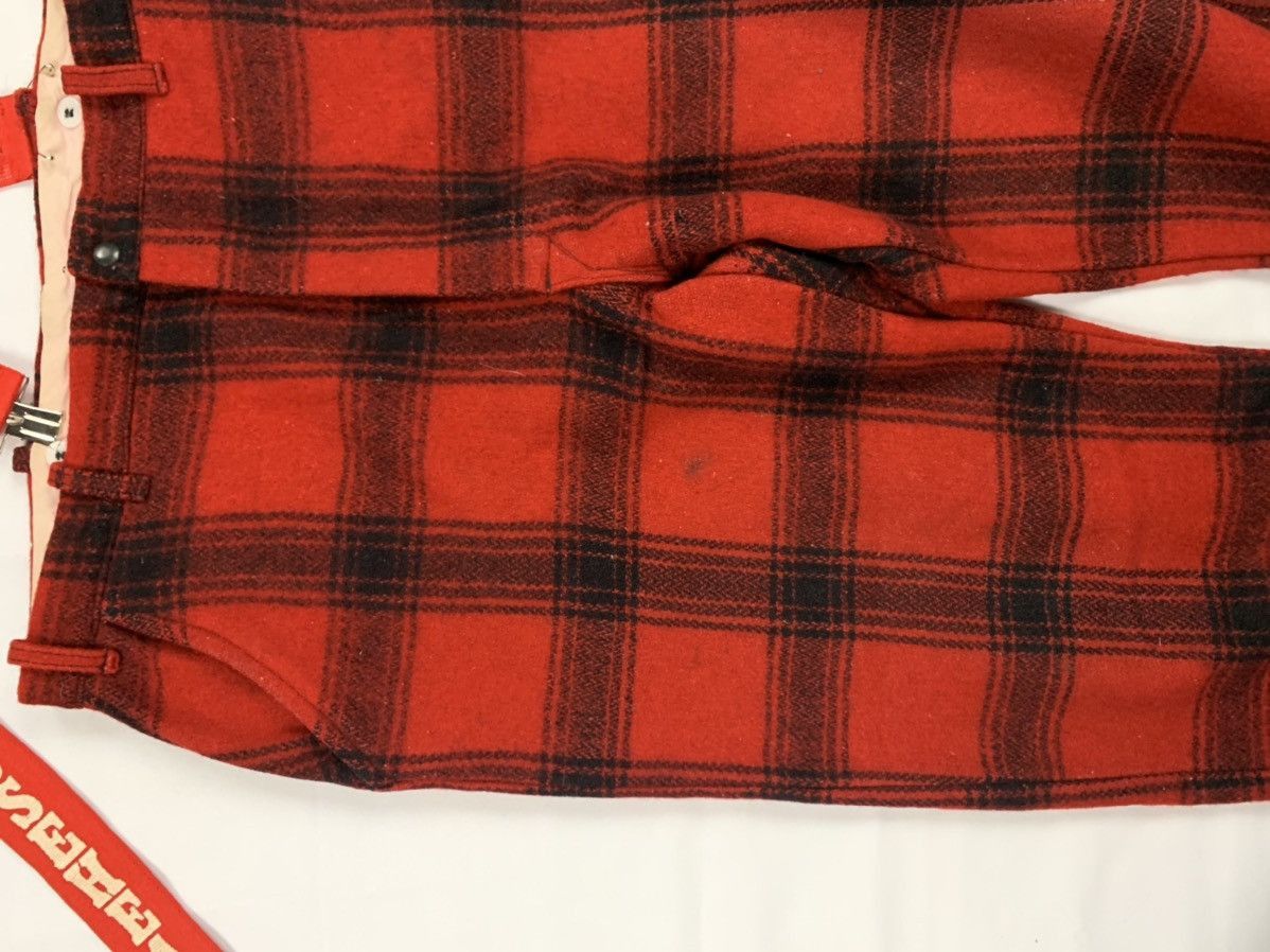 Jean × Vintage Vintage Punk Plaid Suspender Wool Pants 38x30 Size US 38 / EU 54 - 2 Thumbnail