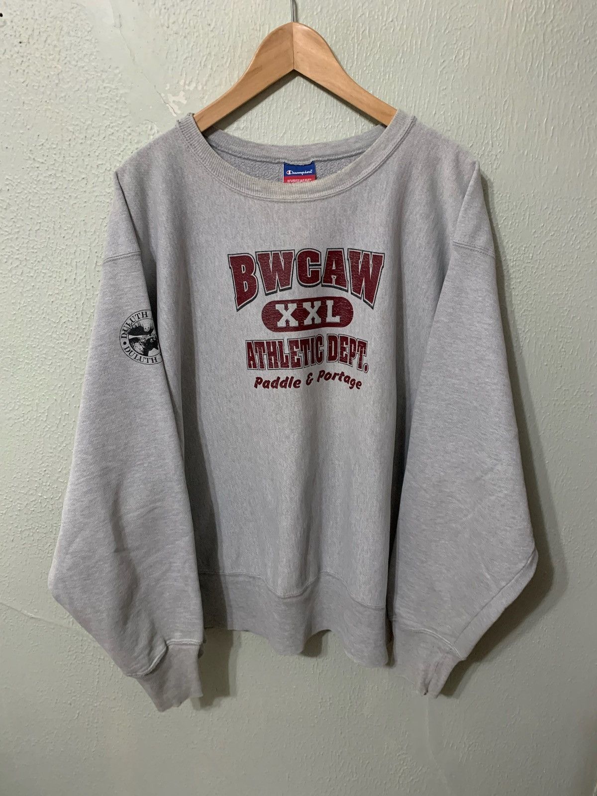 Champion × Vintage Vintage Crewneck Champion Arc Logo Reverse Weave Vintage Sweatshirt Size US XL / EU 56 / 4 - 3 Thumbnail