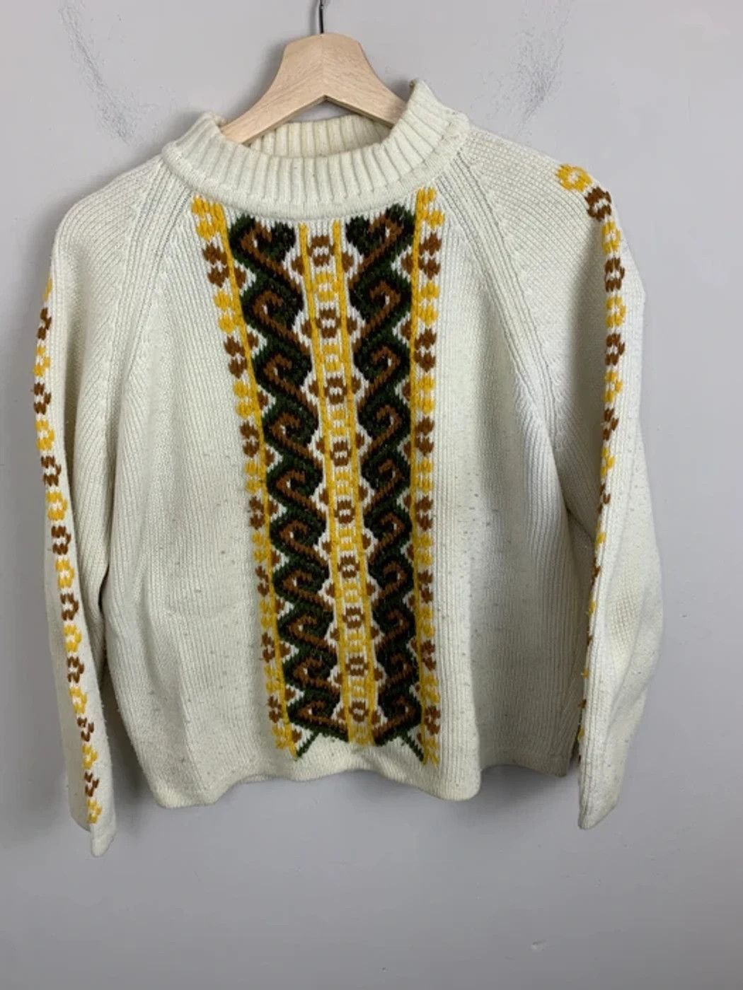 Vintage Vintage Daisy Chain Cable Knit Sweater Size US S / EU 44-46 / 1 - 3 Thumbnail