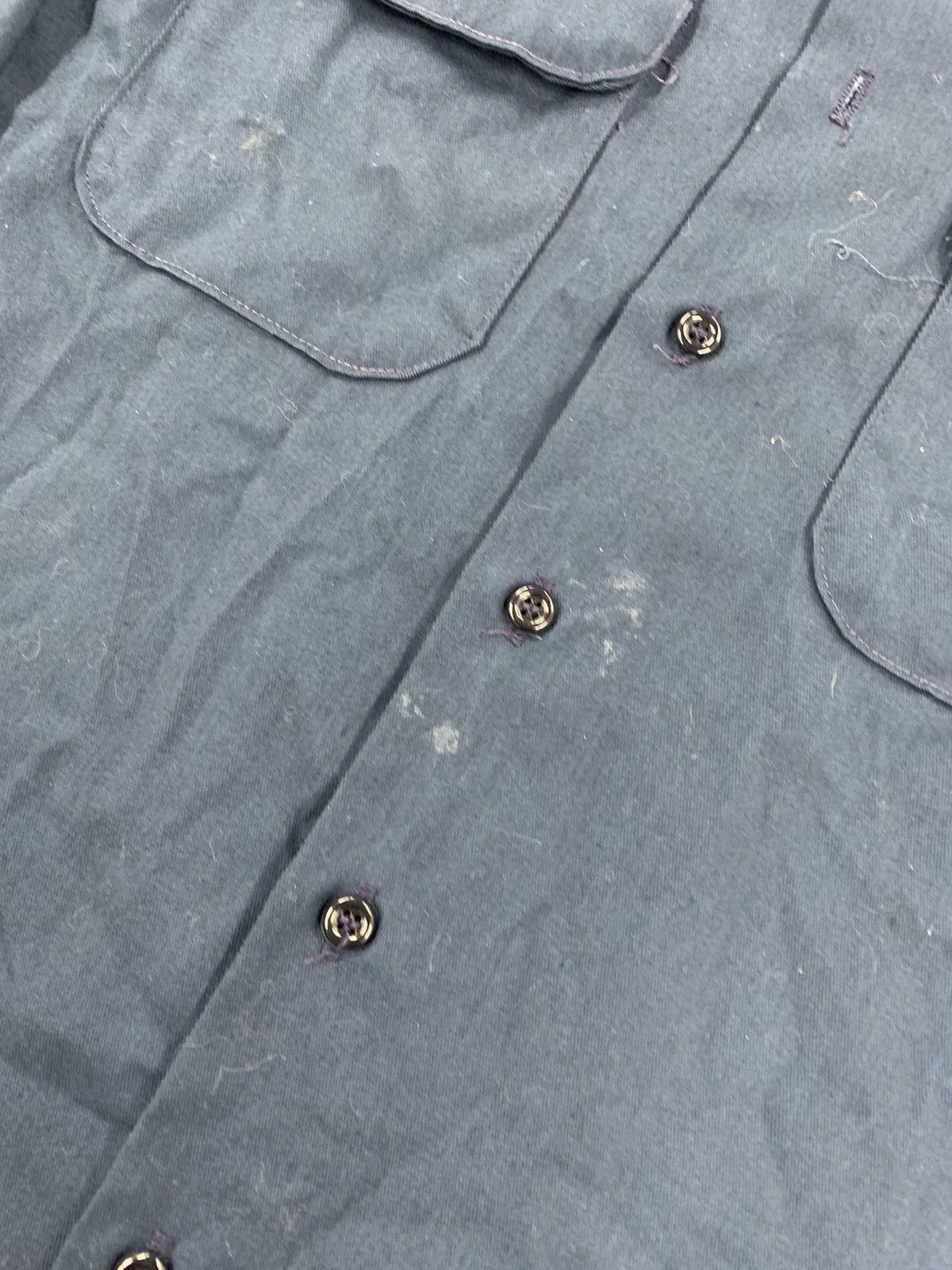 Vintage Vintage 80s Two Pocket Button Down Work Shirt Size US L / EU 52-54 / 3 - 4 Thumbnail