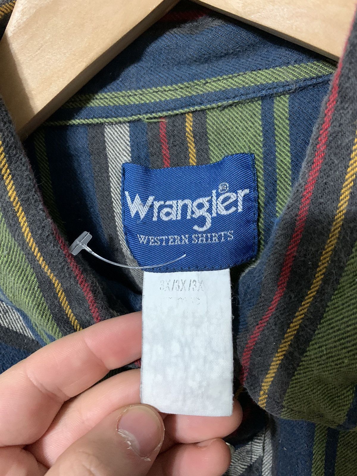 Vintage × Wrangler Vintage 1980s Wrangler Western Cut and Sew Striped Button Up Size US XL / EU 56 / 4 - 3 Thumbnail