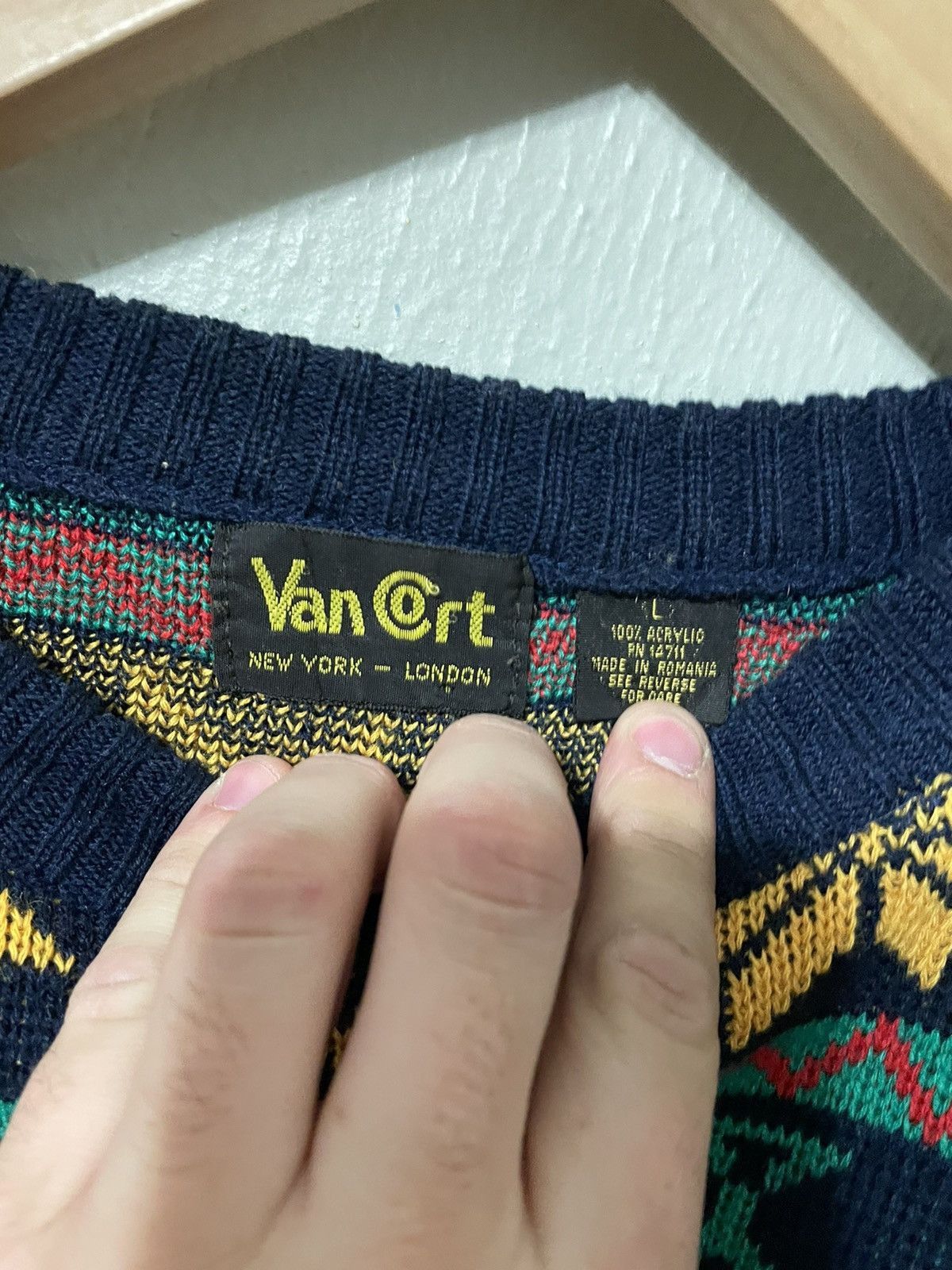 Vintage Vintage Green Bay Knit Sweater Size US L / EU 52-54 / 3 - 3 Thumbnail