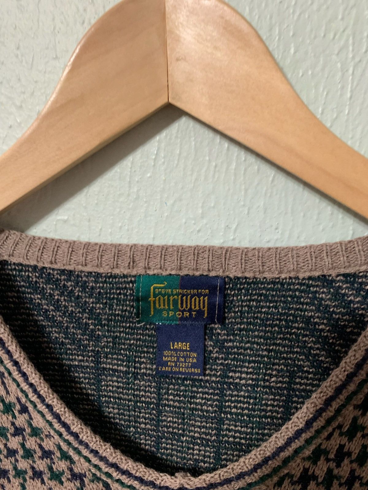 Other Vintage Taupe Art Knit Sweater Size US L / EU 52-54 / 3 - 3 Thumbnail