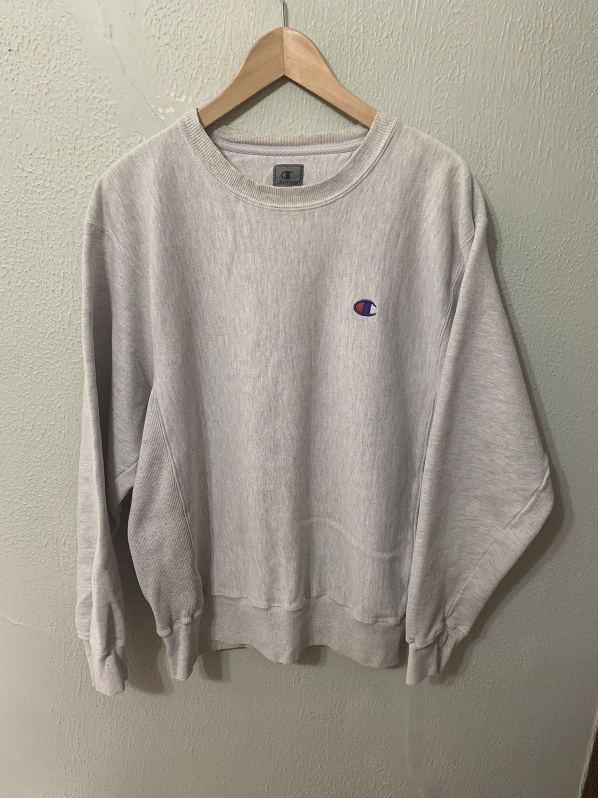 Champion × Vintage Vintage Crewneck Champion Blue C Logo Reverse Weave Crewneck Size US L / EU 52-54 / 3 - 2 Thumbnail
