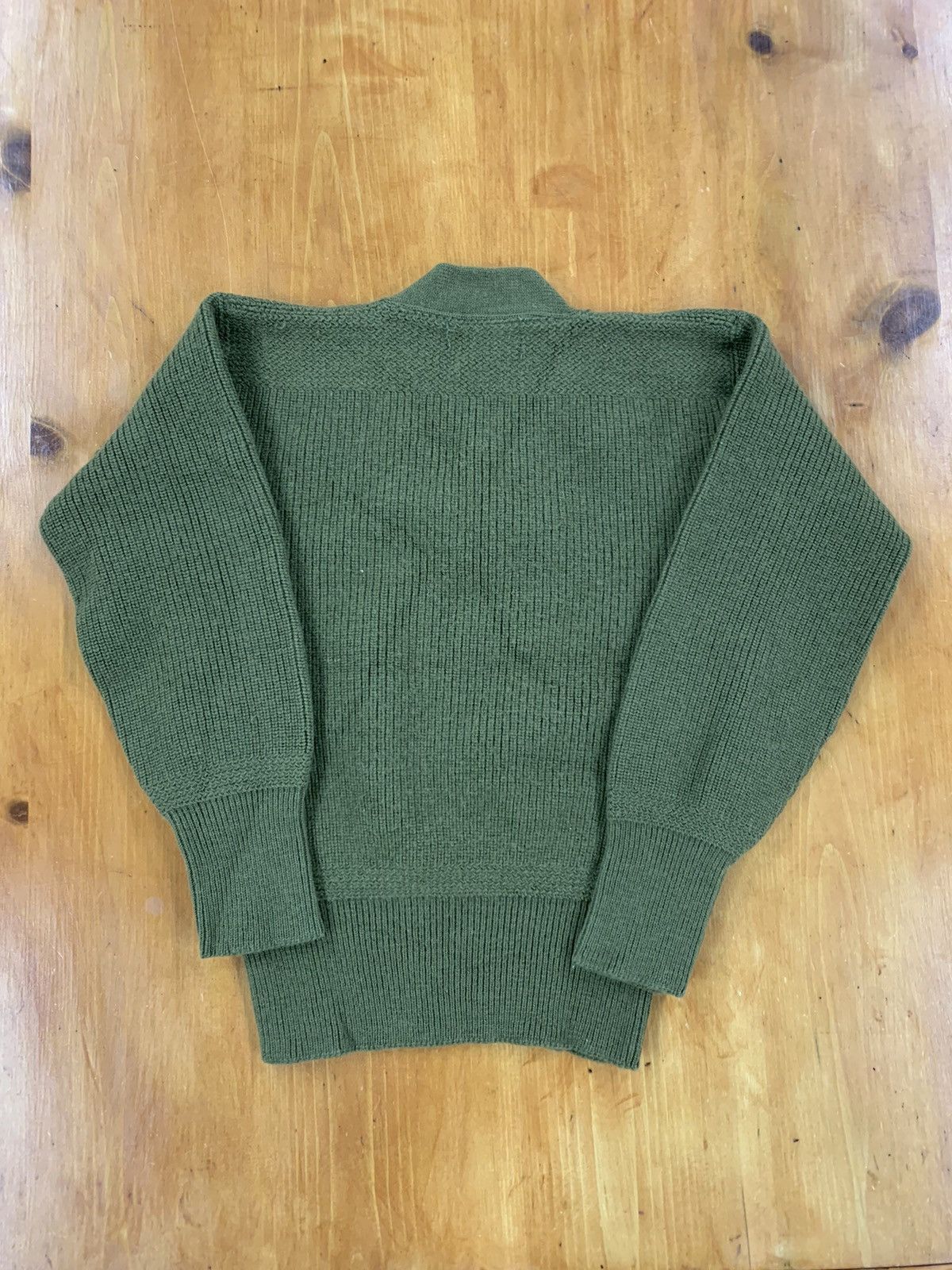 Other Vintage US Army 1950s Olive Knit Sweater Size US XS / EU 42 / 0 - 3 Thumbnail