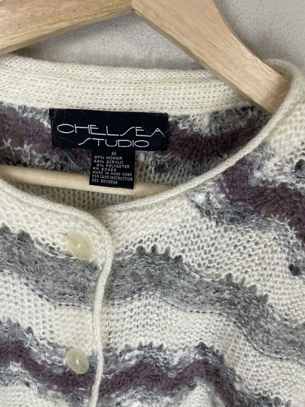 Vintage Vintage 1990s Chelsea Studio Mohair Cardigan Size US S / EU 44-46 / 1 - 2 Thumbnail
