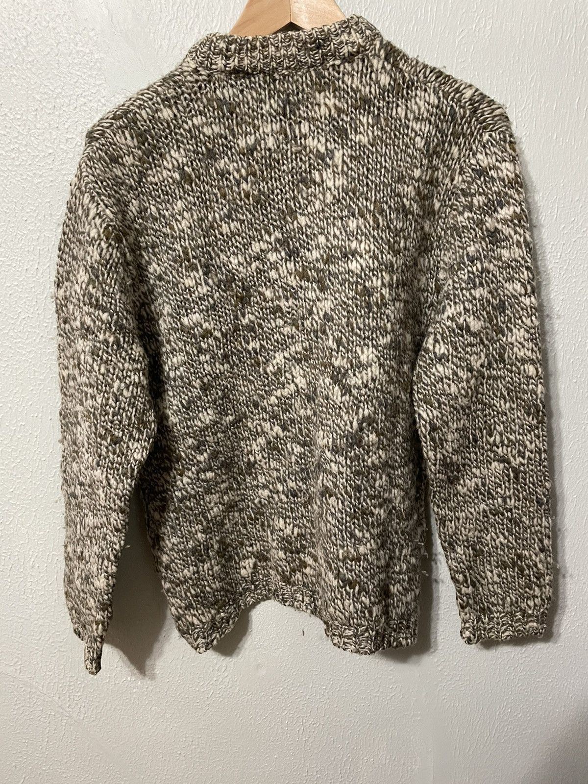 Vintage Vintage Heathered Brown Knit Cardigan Size US S / EU 44-46 / 1 - 3 Thumbnail