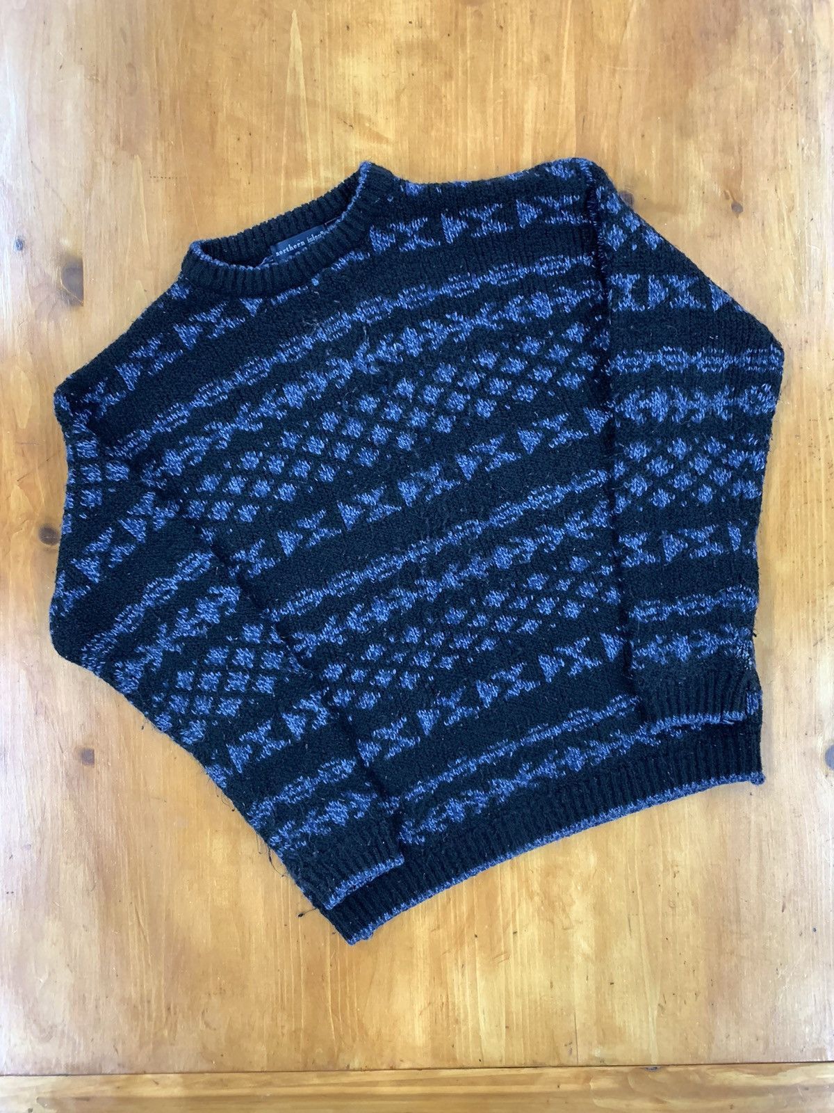 Vintage Vintage Northern Isles Shaggy Naval ChainLink Knit Size US L / EU 52-54 / 3 - 4 Thumbnail
