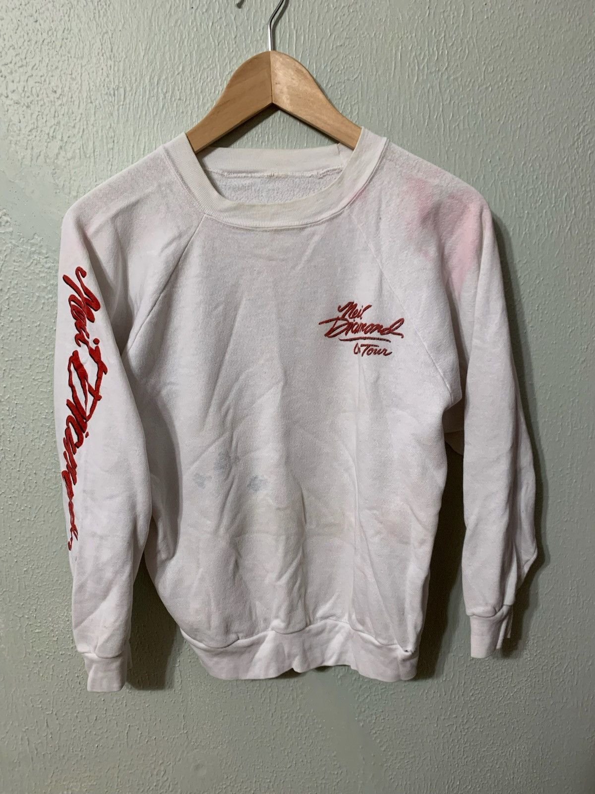 Vintage Vintage Crewneck 1980s Neil Diamond Sweet Caroline Logo Vintage Sweatshirt Size US S / EU 44-46 / 1 - 4 Thumbnail
