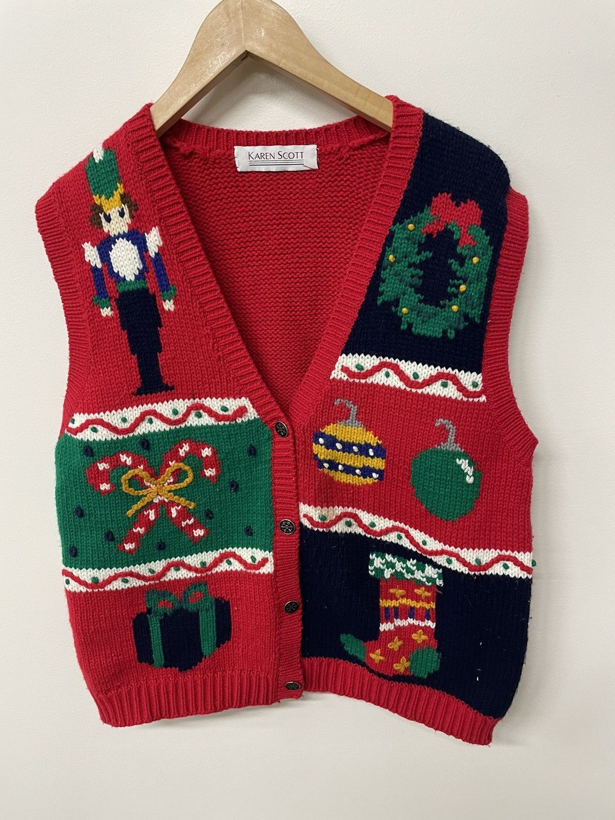 Vintage Vintage Winter Knit Sweater Vest Size US M / EU 48-50 / 2 - 3 Thumbnail