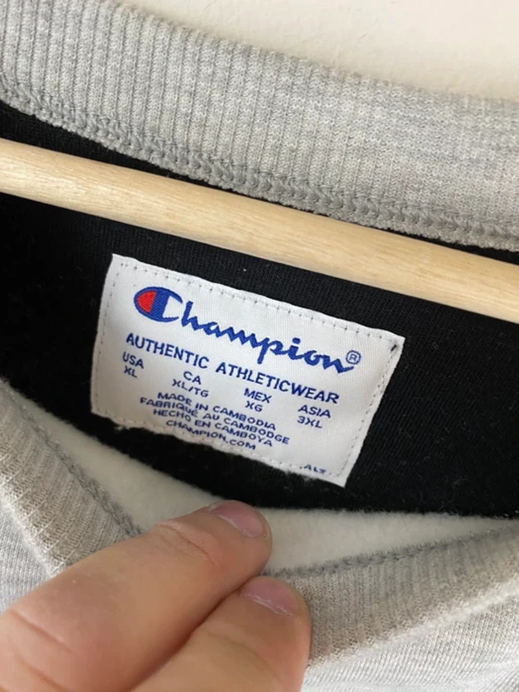 Champion × Vintage Vintage Crewneck Champion C Logo Vintage Sweatshirt Size US XXL / EU 58 / 5 - 2 Thumbnail