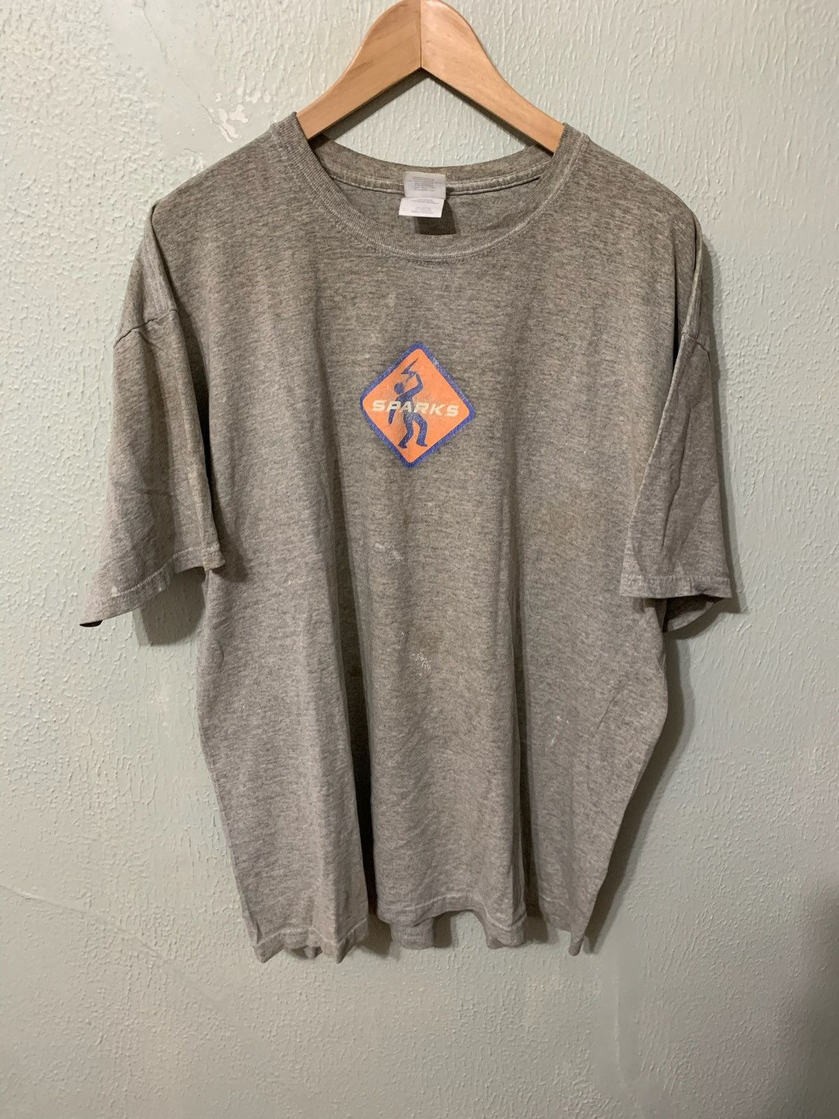 Vintage Vintage Sparks Logo T-Shirt Size US L / EU 52-54 / 3 - 5 Thumbnail
