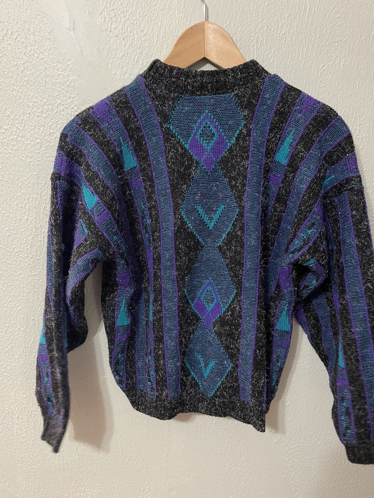 Vintage Vintage Midwestern Diamond Knit Sweater Size US S / EU 44-46 / 1 - 2 Thumbnail