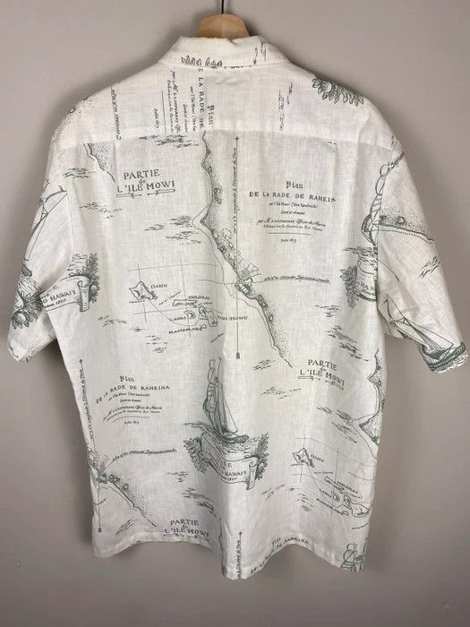 Vintage Vintage Voyage Map Button Up Shirt Size US XL / EU 56 / 4 - 3 Thumbnail