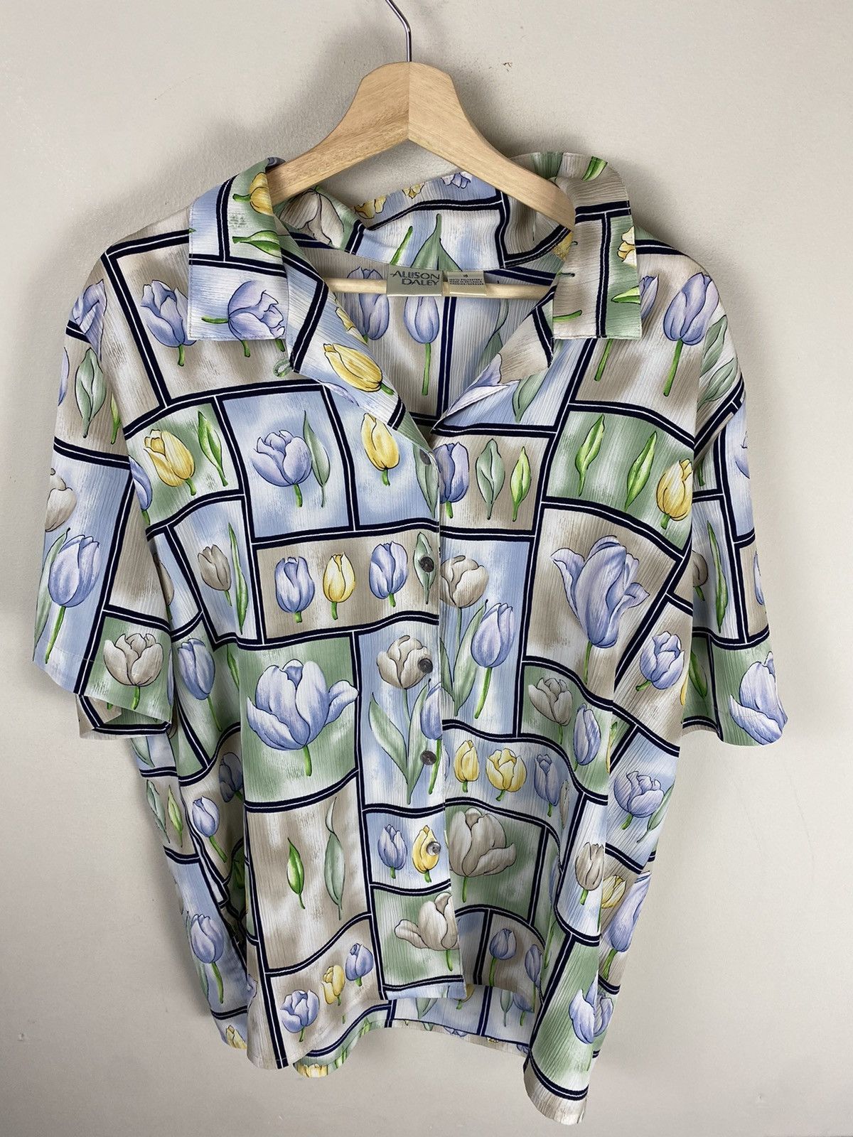 Vintage Vintage Tulip Frames Shirt Size US XL / EU 56 / 4 - 2 Thumbnail