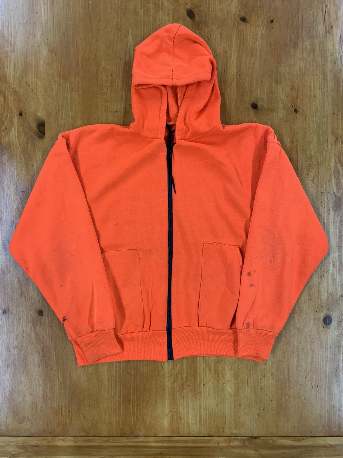Vintage Vintage Crewneck Hi Vis Hunting Zip Hoodie Size US XL / EU 56 / 4 - 4 Thumbnail