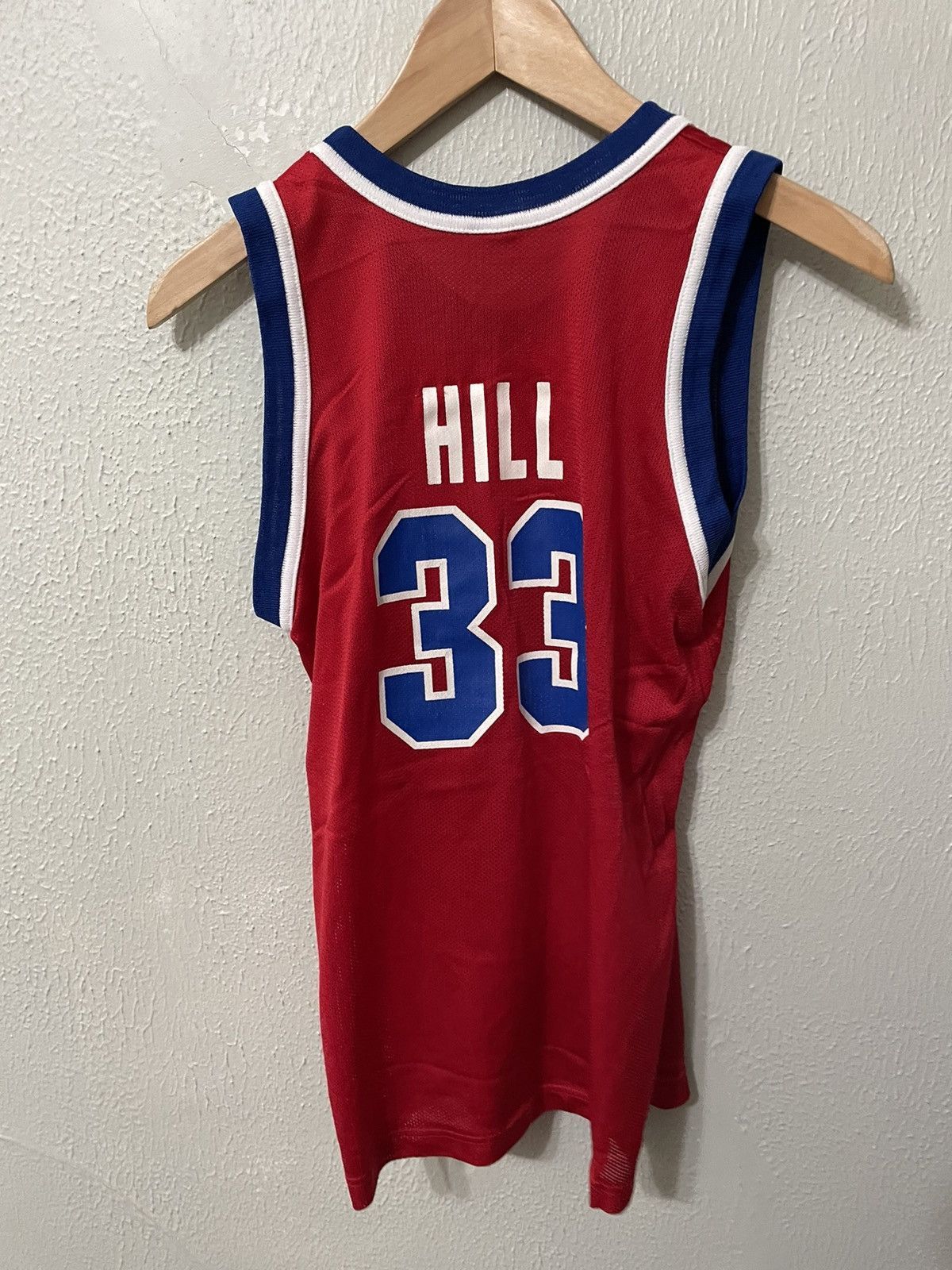 Champion × Vintage Vintage Champion Pistons Grant Hill #33 Jersey Size US S / EU 44-46 / 1 - 3 Thumbnail