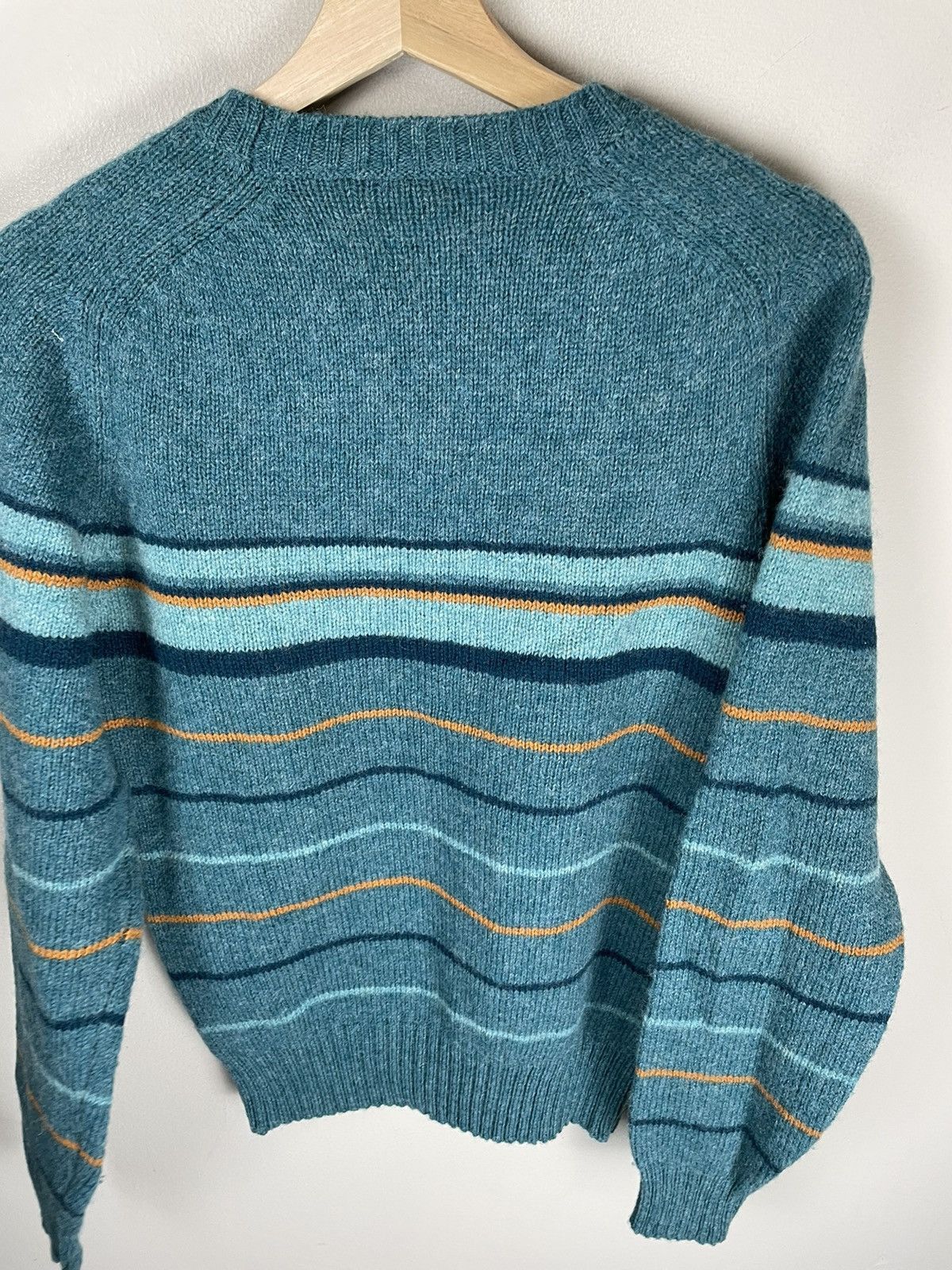 Vintage Vintage Punk Band Striped Knit Sweater Size US S / EU 44-46 / 1 - 2 Thumbnail