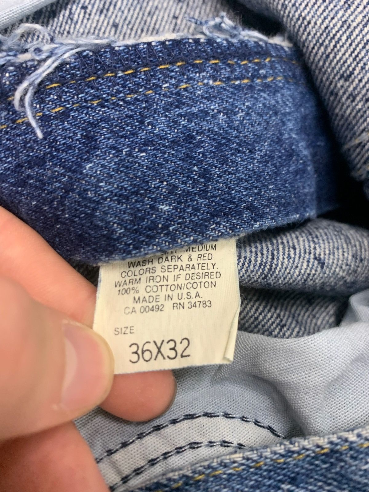 Jean × Lee × Vintage Vintage Lee Deadstock Jeans 36x32 Size US 36 / EU 52 - 3 Thumbnail