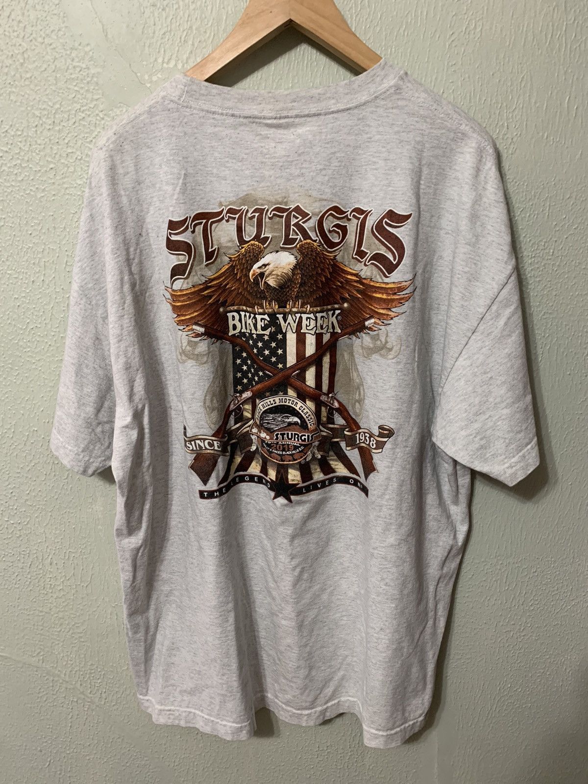 Vintage Vintage The Legend Lives On Sturgis Biker Tee Size US XXL / EU 58 / 5 - 3 Thumbnail