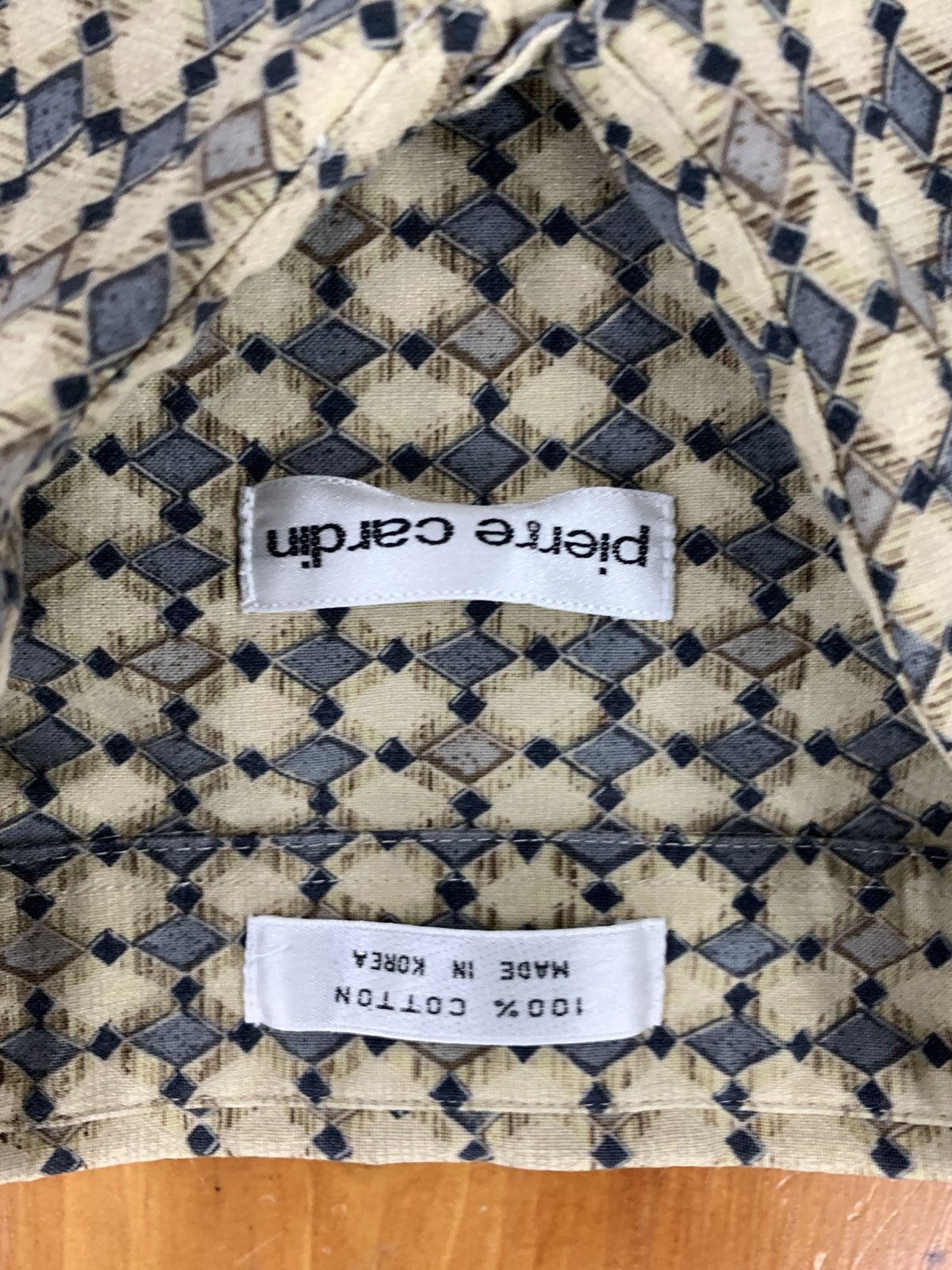 Vintage Vintage Pierre Cardin Diamond Shirt Size US XL / EU 56 / 4 - 4 Thumbnail