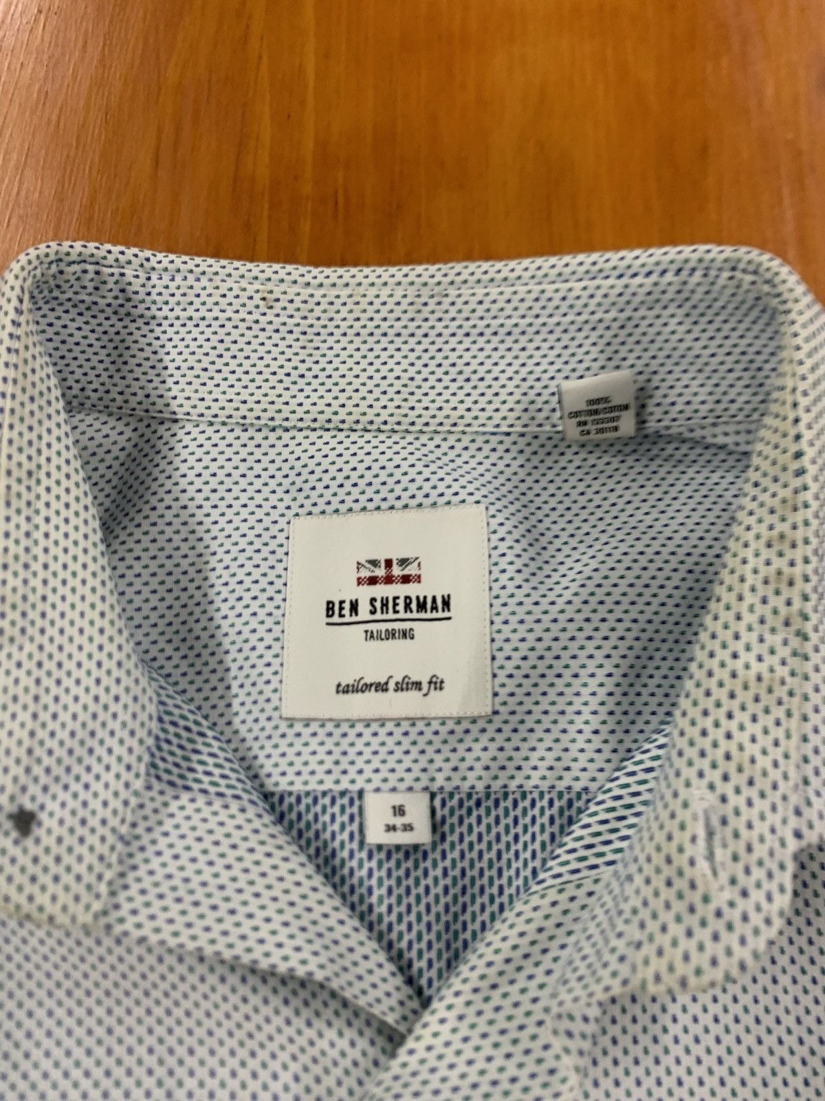 Vintage Vintage Blue Polka Dot Button Up Size US L / EU 52-54 / 3 - 3 Thumbnail